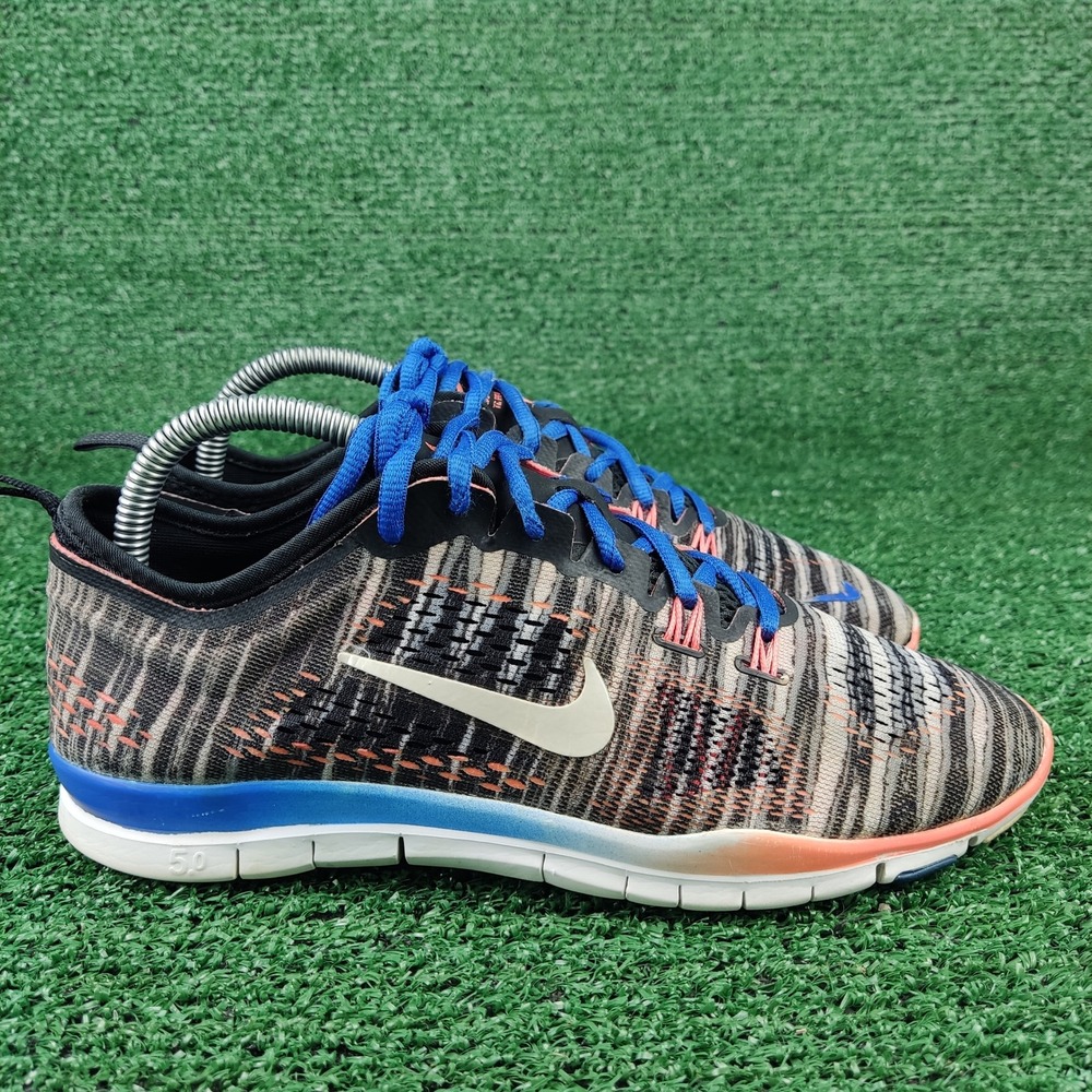 Nike Shoes Women 7.5 Multi Free TR 5.0‎ Training Sneakers Knit Flywire Low Top